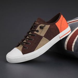 RO 2025 Men's Colorful Cloth Breathable Low-top Trendy <b>Canvas</b> Shoes - Product Image 1