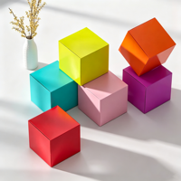 Boîtes cadeaux en carton mat biodégradables multicolores pour avion, gaufrées, laminées, avec revêtement UV, taille personnalisée, pour nouilles