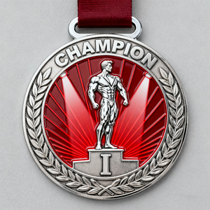 Medalla de fitness chapada en oro y plata atractiva de diseño 3D personalizado Medalla de premio de culturismo pulido de alta calidad para competición - Product Image 4