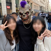 Masque de Monstre en Latex Réaliste Tendance en Gros, Masque Crâne Halloween Intégral avec Détails 3D pour Cosplay, Fête Adulte et Spectacle Scénique