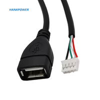 Câble USB 2.0 mâle vers connecteur JST PH2.0 pas de 4 broches, faisceau de câbles PCB, câble Dupont