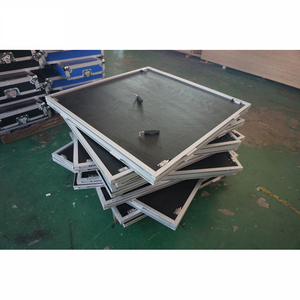 Đám Cưới Giai Đoạn 4X4 Boong <span class=keywords><strong>X</strong></span>ách Tay Sân Khấu Có Thể Gập Lại Chân Sân Khấu Nền Tảng Màu Đen - Product Image 6