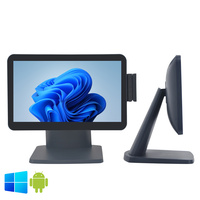 Terminal de point de vente JSJ JSJ66-S-B Windows avec écran tactile capacitif 10 points, Bluetooth 5.2/Wi-Fi 6, noir, pour magasin de détail