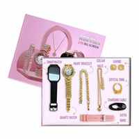 Montre connectée Lady Smartwatch A58 Plus, bracelet en or luxueux et délicat avec diamants, montre connectée sport 6 en 1, coffret cadeau