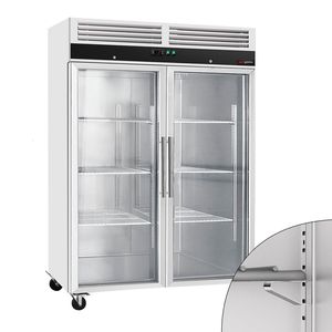 ตู้แช่อาหาร GGM Gastro Refrigerator สแตนเลส ECO - 1200 ลิตร - แบบ 2 ประตูกระจก - Product Image 1