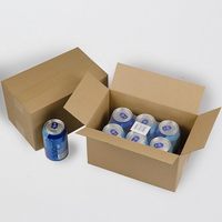 Boîtes d'expédition en carton ondulé brun, boîtes d'expédition pour la littérature, pour l'emballage des petites entreprises