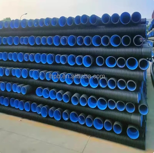 Tuyau de drainage en PEHD à double paroi ondulée de grand diamètre DN400mm 500mm 600mm 700mm 800mm 900mm, tuyau de drainage en plastique PEHD DWC - Product Image 5