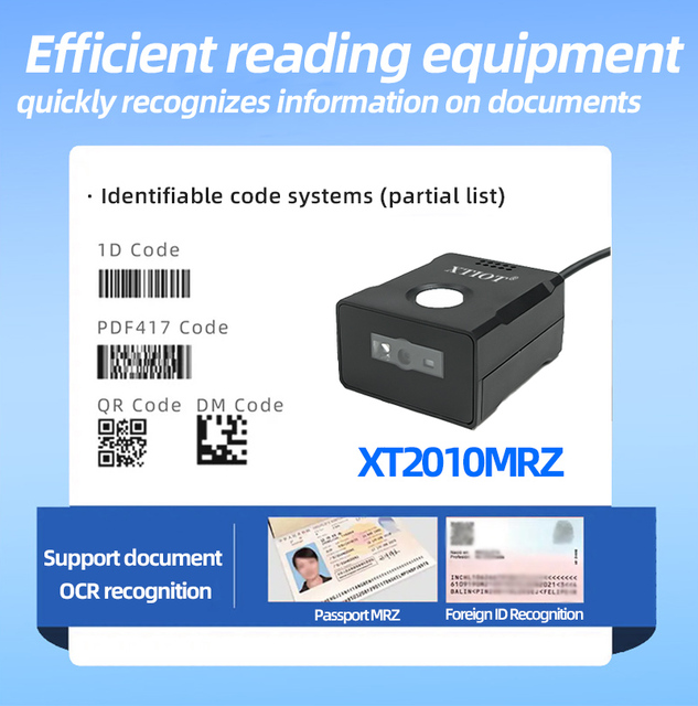 XT2010MRZ National ID Card Reader OEM MRZ Passport Scanner Module