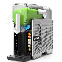 Pembuat Es Krim Rumahan AOJA 200W Listrik Stainless Steel Kapasitas 1.6L Fungsi Timer Otomatis Untuk Penggunaan Rumah Tangga & Komersial