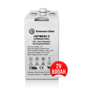 최저가 태양열 젤 배터리 2V 200AH 300AH 500AH 600AH 800AH 납산 배터리 전력 시스템 용 - Product Image 2