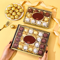 Cadeaux de chocolat de la Saint-Valentin de qualité supérieure en gros, chocolats aux noix en forme de cœur, collations romantiques de luxe