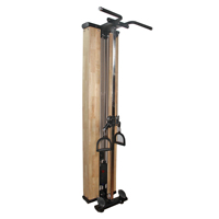 Máquina de Poleas Doble de Metal para Gimnasio Comercial, Montada en Pared, para Lat Pulldown y Remo Bajo, Estación Multifunción Ajustable para Pecho y Brazos Liva