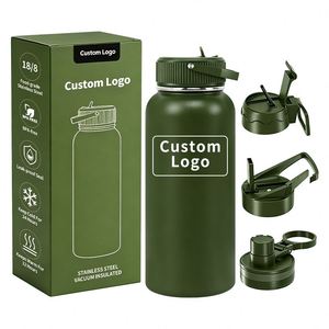 Wholesale Custom Logo 32oz Double Wall Insulated Sports Flasks Drinkware Vacuum Stainless Steel <b>Water</b> <b>Bottles</b> for Outdoors - Product Image 2
