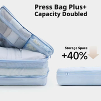 Sac de rangement moderne minimaliste en toile à cinq compartiments pour vêtements, sous-vêtements, culottes, chaussettes, articles divers et voyages