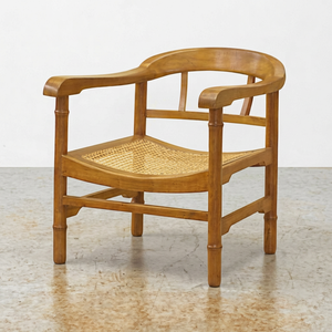 Traditional Solid Wood Office <b>Chair</b> with Elegant Wooden Armchair - Product Image 1