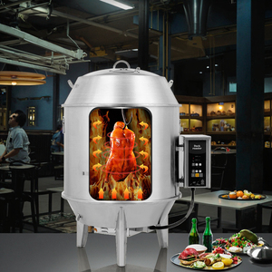 Thép Thương Mại Thịt Rang Bếp 90Cm Gas Than Kép Mục Đích Lò Nướng Điện Cho Rang Vịt Ngỗng Sử Dụng Bánh <span class=keywords><strong>Pizza</strong></span> - Product Image 6