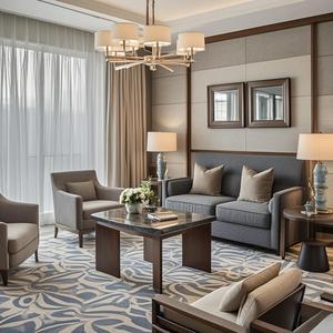 Furnitur kayu melamin kustomisasi sederhana Modern untuk kamar tidur ruang tamu Villa-furnitur Modular <span class=keywords><strong>Hotel</strong></span> lainnya