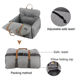 Fournitures <span class=keywords><strong>pour</strong></span> animaux de compagnie, lit de voiture, rehausseur de chiens, lit de luxe de haute qualité, en gris, beige, jaune, nouveauté, meilleure vente - Product Image 6