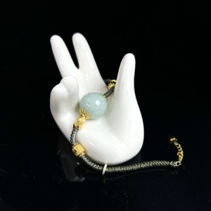 <span class=keywords><strong>Pulsera</strong></span> de Jadeíta Birmana Natural de Grado A, con Cuentas Redondas, <span class=keywords><strong>Pulsera</strong></span> de Jade de Alta Calidad para Mujer, Regalo de Joyería de Jadeíta (con Certificado) - Product Image 3