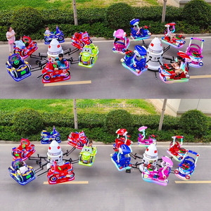 <span class=keywords><strong>Plaza</strong></span> Stall Playground Facility Outdoor Electric Rotating Lift-up Little Plane Glowing Juego <span class=keywords><strong>de</strong></span> conducción para niños Source Factory - Product Image 3