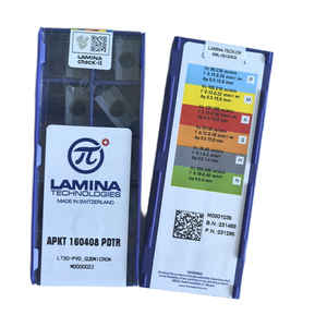 Outils de coupe CNC revêtus de PVD LT30 originaux APKT160408, inserts carrés en laminas, outils de tournage personnalisables, support OEM - Product Image 1