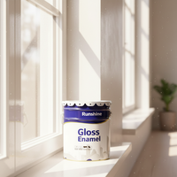 Peinture émail alkyde haute brillance, revêtement liquide multi-surfaces, protection intérieure et extérieure pour portes, fenêtres, meubles
