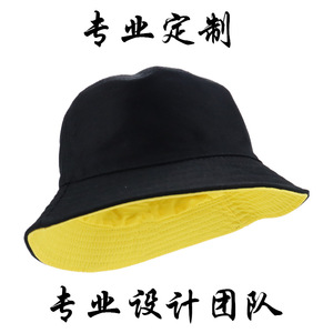 Custom Double Sided Fisherman Hat With Embroidery Lettering Adult Bucket Hat For <b>Sunscreen</b> Breathable Outdoor Use - Product Image 4