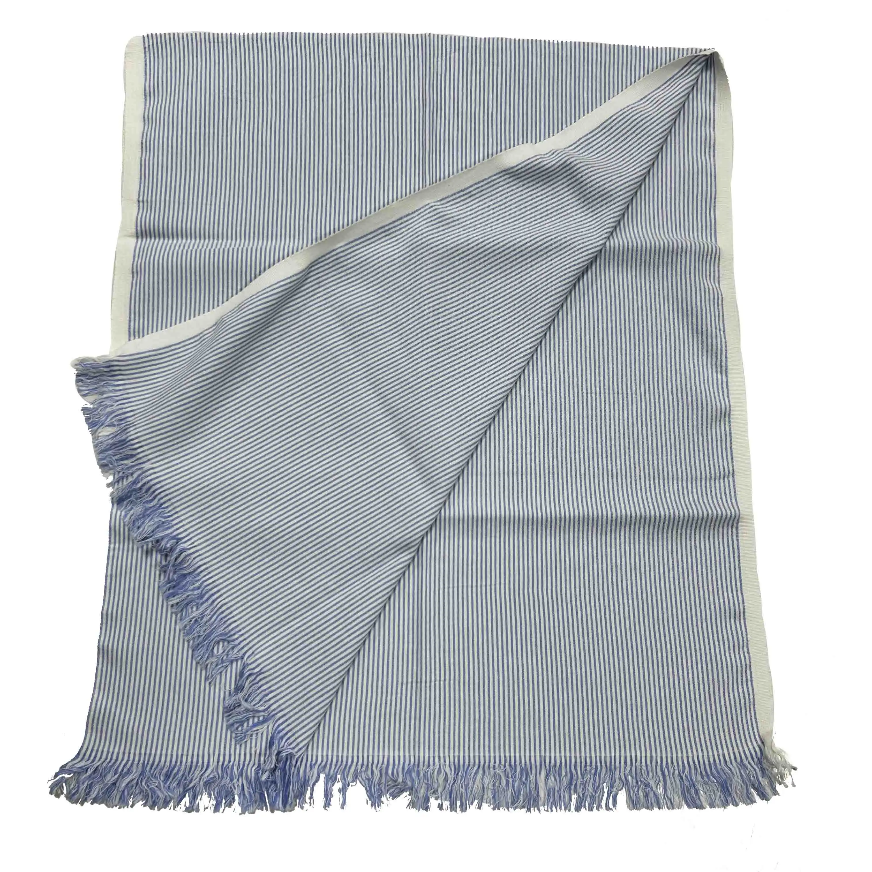 Neues Design 100 % Baumwolle lange Schals Farbfärbung Gewebte Baumwolle Damen große Schals
