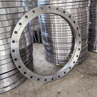 Flens Plat EN 1092-1 Tipe 01 SS304 DN150 PN16 Flat Face Dilas Baja Tahan Karat untuk Pabrik Inti Sawit Indonesia
