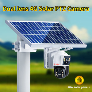 Caméra solaire VESAFE Okam 4MP 2K CCTV 10x Zoom <span class=keywords><strong>20W</strong></span> Trail Security 7/24 heures de travail double objectif Vision nocturne carte mémoire <span class=keywords><strong>20W</strong></span> - Product Image 4