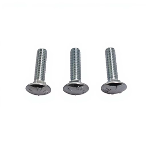 Bullone a Testa Tonda Grande con Collo Quadrato, Antiscivolo e Antirotazione, in Zinco Blu e Bianco, Filettatura M6 M8 <span class=keywords><strong>M10</strong></span> M12 - Product Image 3