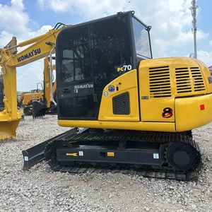 Mini-excavatrice Komatsu PC70 d'occasion 95% neuve, 7 tonnes, importée du Japon, excavatrice sur chenilles d'occasion 7 tonnes, mini-pelleuse Komatsu PC70 à vendre - Product Image 2
