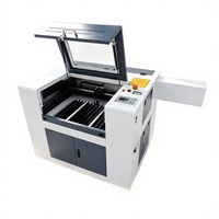 Découpeuse laser CO2 CNC portable 6040 80 W 100 W pour gravure sur verre, acrylique, bois, contreplaqué, MDF, DXF, avec refroidissement par eau et fonctionnement automatique