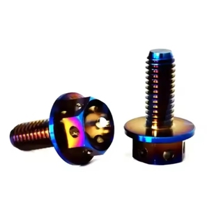 Yph Nhà Máy Trực Tiếp Chất Lượng Cao Titan Bu Lông Gr5 Titan Vàng <span class=keywords><strong>Hex</strong></span> Mặt Bích Đầu Bu Lông Cho Xe Máy - Product Image 3