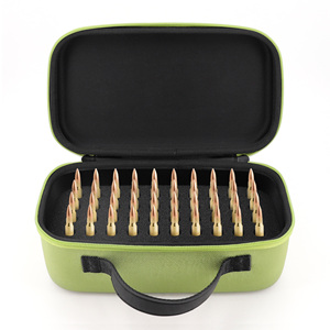 Military Outdoor EVA Tactical Waterproof Zipper Bullets 9mm Ammo Case Carrying Box