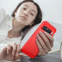 Coque de téléphone en fibre de carbone souple en TPU mat et silicone pour Google Pixel 2 3A 4 4A 5G 5 XL, coque arrière pour Pixel 6A 7 7A 8 Pro 9 Pro XL