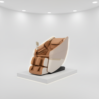 Fauteuil de massage de luxe 3D SL Track Zero Gravity en cuir PU, inclinable et pliable pour la maison