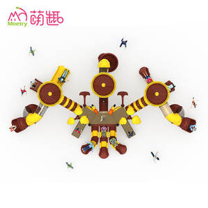 Structure de jeu géante Moetry pour enfants, château extérieur, tour haute en plastique, pour parcs publics, hôtels et complexes hôteliers - Product Image 5