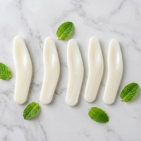 SEEME Cuillère à crème pour masque de soin de la peau en plastique blanc
