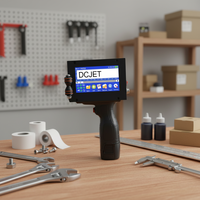 Imprimante portable intelligente à écran tactile pour codes QR, encre à séchage rapide, imprimante manuelle à solvant écologique pour vêtements et cartes