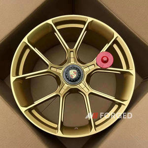 Ruedas de bloqueo central de oro forjado MN para llantas personalizadas <span class=keywords><strong>Porsche</strong></span> <span class=keywords><strong>911</strong></span> GT3 <span class=keywords><strong>Turbo</strong></span> <span class=keywords><strong>S</strong></span> de 18 a 24 pulgadas - Product Image 2