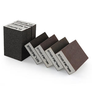 Bloc de ponçage <span class=keywords><strong>éponge</strong></span> multi-usage pour bois/métal/peinture-polissage du papier de verre, élimination de la rouille, mastic mural, bricolage et meubles - Product Image 5