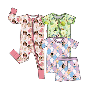 2025 ODM RTS baju bayi bambu baru lahir piyama anak Romper lengan panjang Unisex ritsleting dua arah kasual - Product Image 4