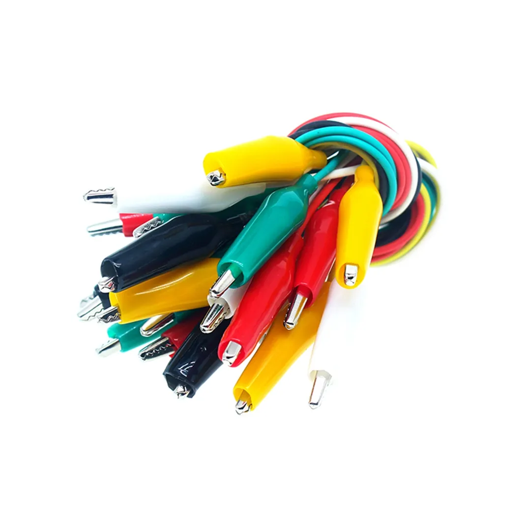 Teste de cabo de clipe duplo com fio de 5 cores 27/35/44,5 mm de comprimento, ligas pré-cabladas de 15,75"/linhas de cabo