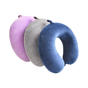 Tùy Biến Chuyến Bay Có Thể Gập Lại Bộ Nhớ Bọt Hình Chữ U Gối Ergonomic Thoáng Khí Mềm Mại Cổ Bọc Hỗ Trợ Du Lịch Gối Cho Máy Bay - Product Image 1