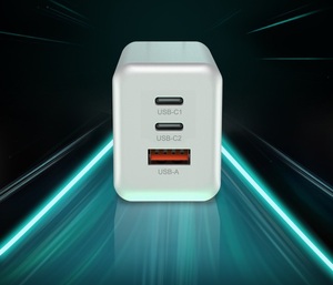 <span class=keywords><strong>Cargador</strong></span> de viaje de nitruro de galio Gan 65W certificado CE, <span class=keywords><strong>cargador</strong></span> rápido Gan, adaptador de corriente Usb <span class=keywords><strong>C</strong></span> <span class=keywords><strong>doble</strong></span>, <span class=keywords><strong>cargador</strong></span> de pared Gan <span class=keywords><strong>tipo</strong></span> <span class=keywords><strong>C</strong></span> Dual - Product Image 6