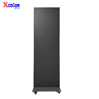 Pantalla LED Plegable de Aluminio para Interiores P1.25 P1.53 P1.86 P2.5, 640*1920mm, Señalización Digital para Exhibición Comercial