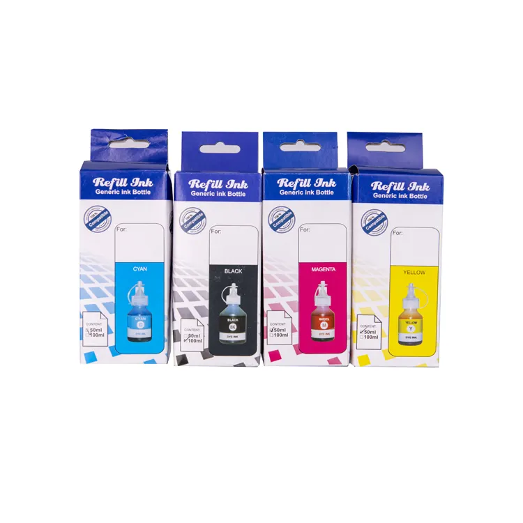 100 Ml Dye Inkt Bulk Ciss Refill Dye Inkt Voor Brother Refill Inkttank Systeem Inkjet Printer En Navulbare Cartridge