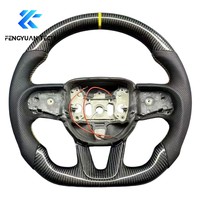 Volant de voiture en fibre de carbone forgée pour Dodge Charger Gt Challenger Durango SRT 2014 2015 2016 2017 2019 2021 2023