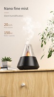 Diffuseur d'arômes à flamme de bougie avec télécommande, humidificateur d'air ultrasonique USB de bureau, diffuseur de parfum d'aromathérapie pour la pièce